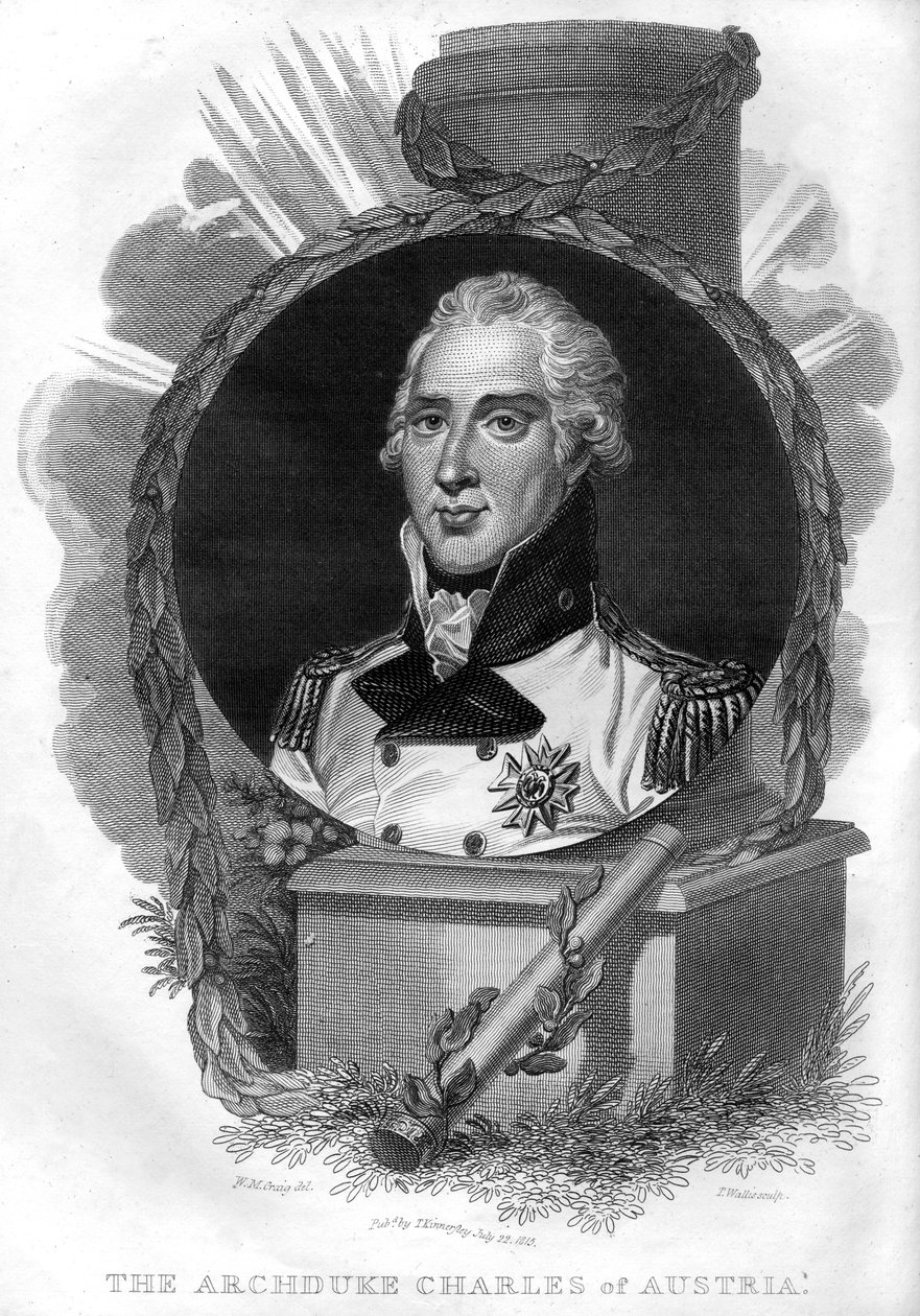 Aartshertog Karel van Oostenrijk 1771-1847, 1816 door T. Wallis