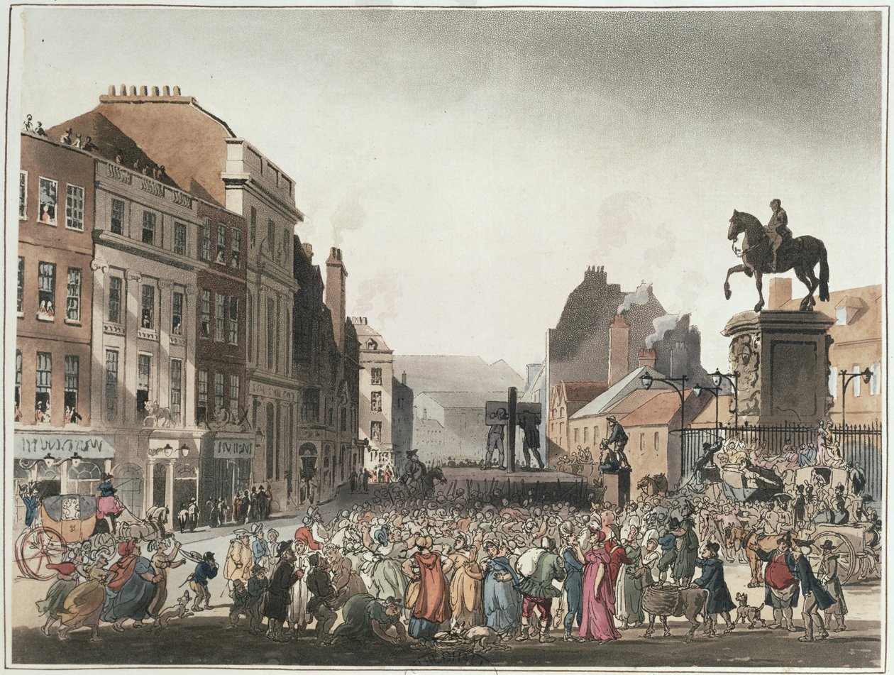 Schandpaal bij Charing Cross uit Ackermann