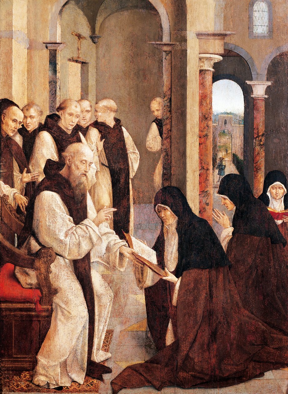 St. Hiëronymus, St. Paula en St. Eustochia door Taborda Vlame Frey Carlos