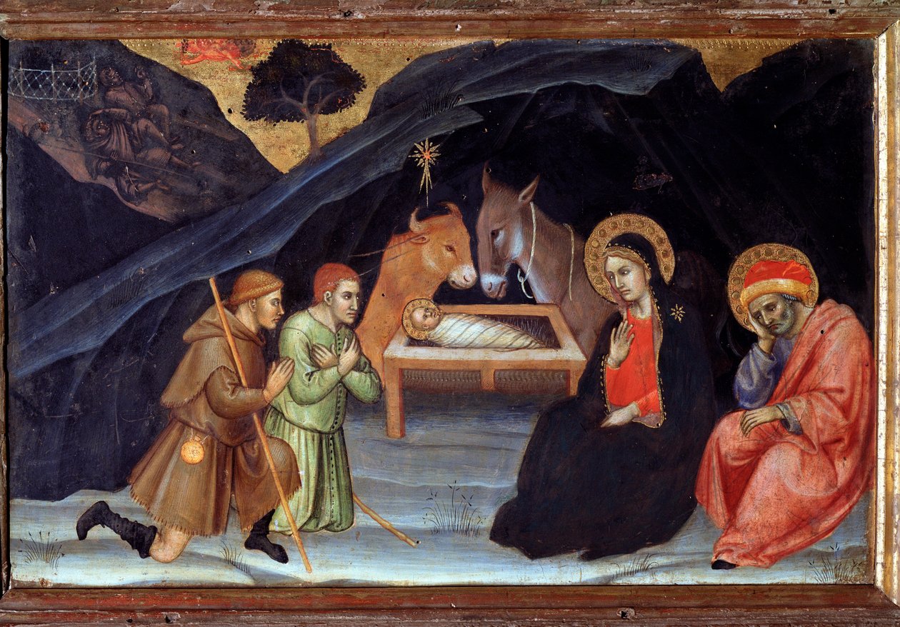 Aanbidding van de herders door Taddeo di Bartolo