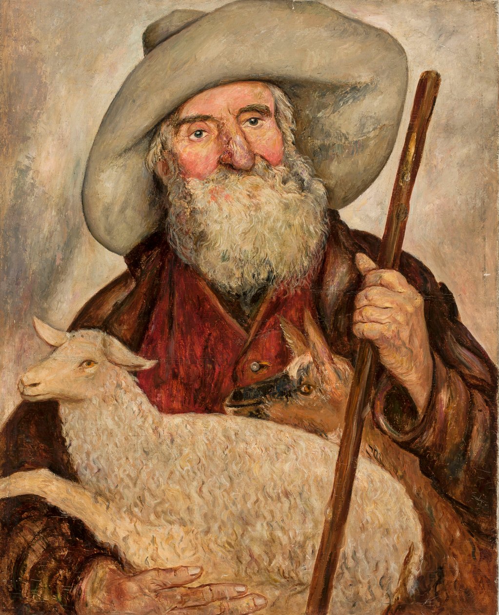 De goede herder door Tadeusz Makowski