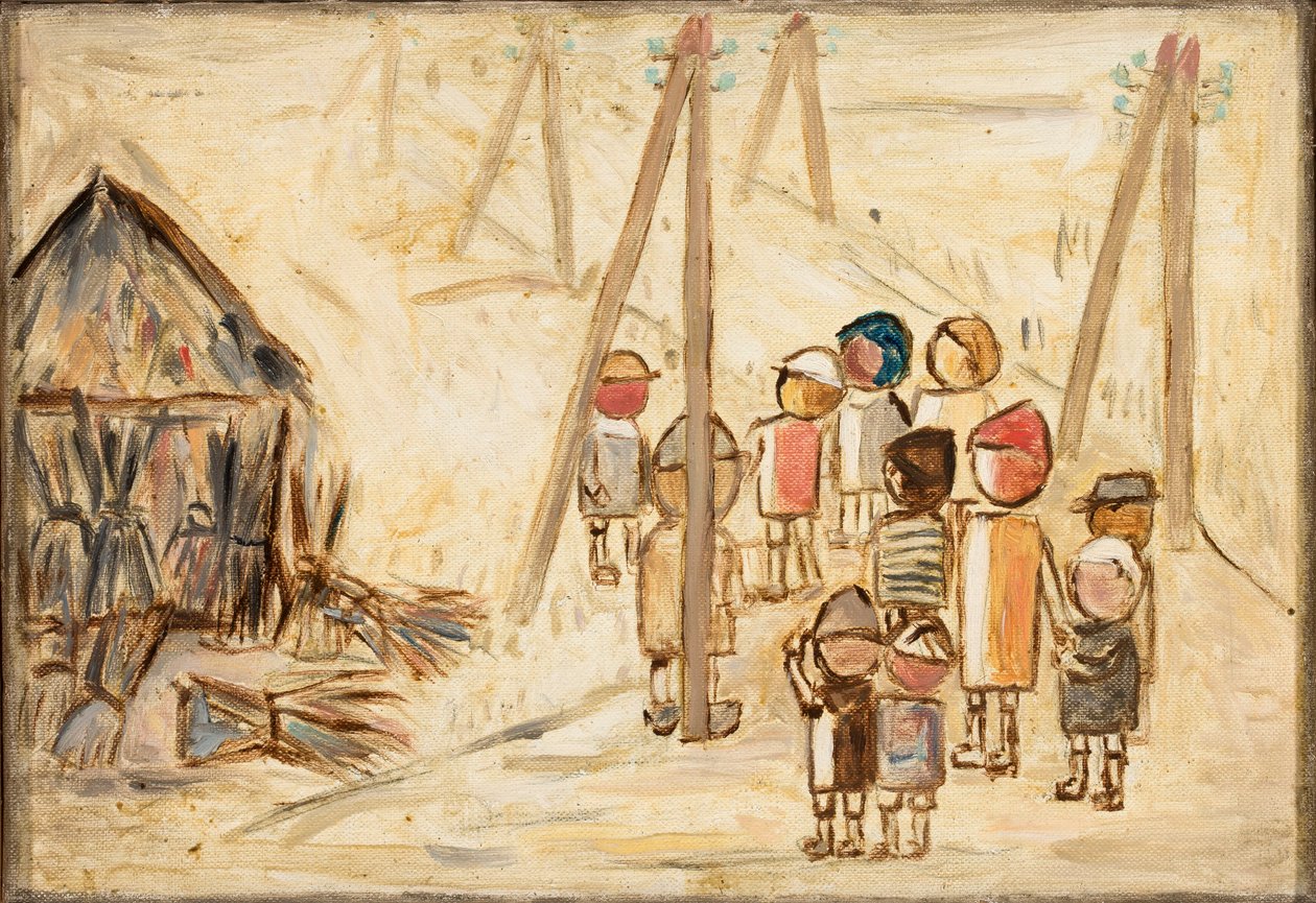 Kinderen op de weg door Tadeusz Makowski