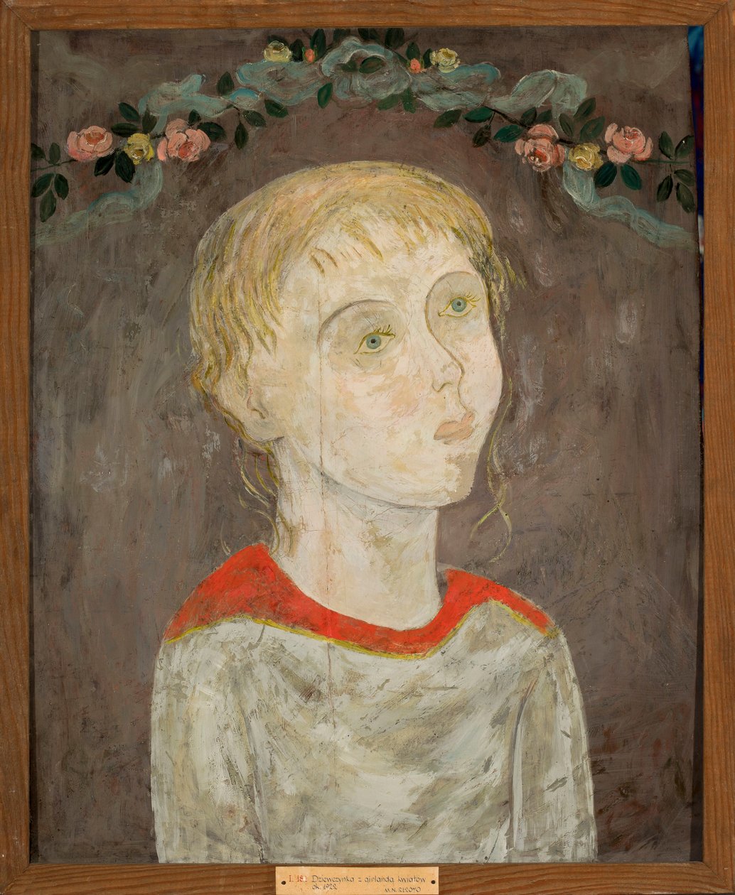 Het meisje met de bloemenslinger door Tadeusz Makowski