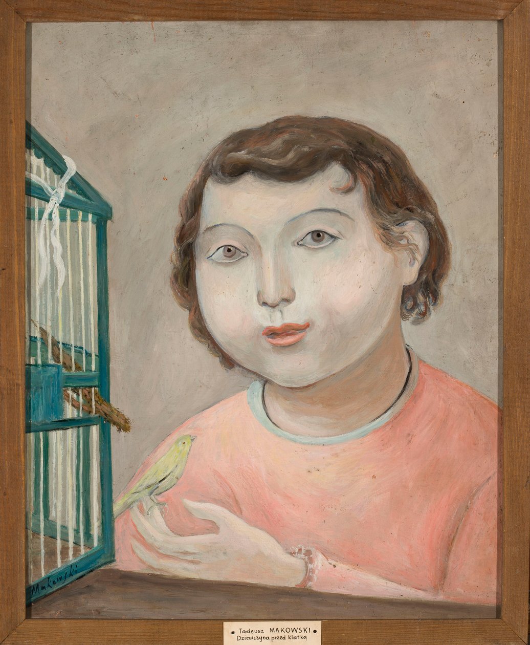 Het meisje met de kanarie door Tadeusz Makowski