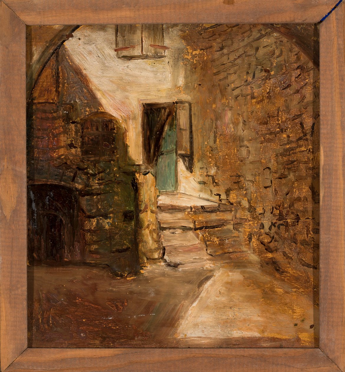 Een deel van een oud huis door Tadeusz Makowski