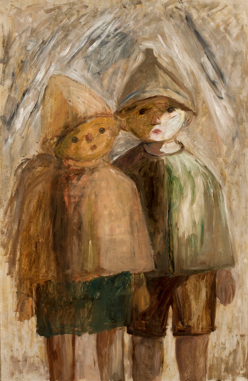 Kleine leerlingen door Tadeusz Makowski