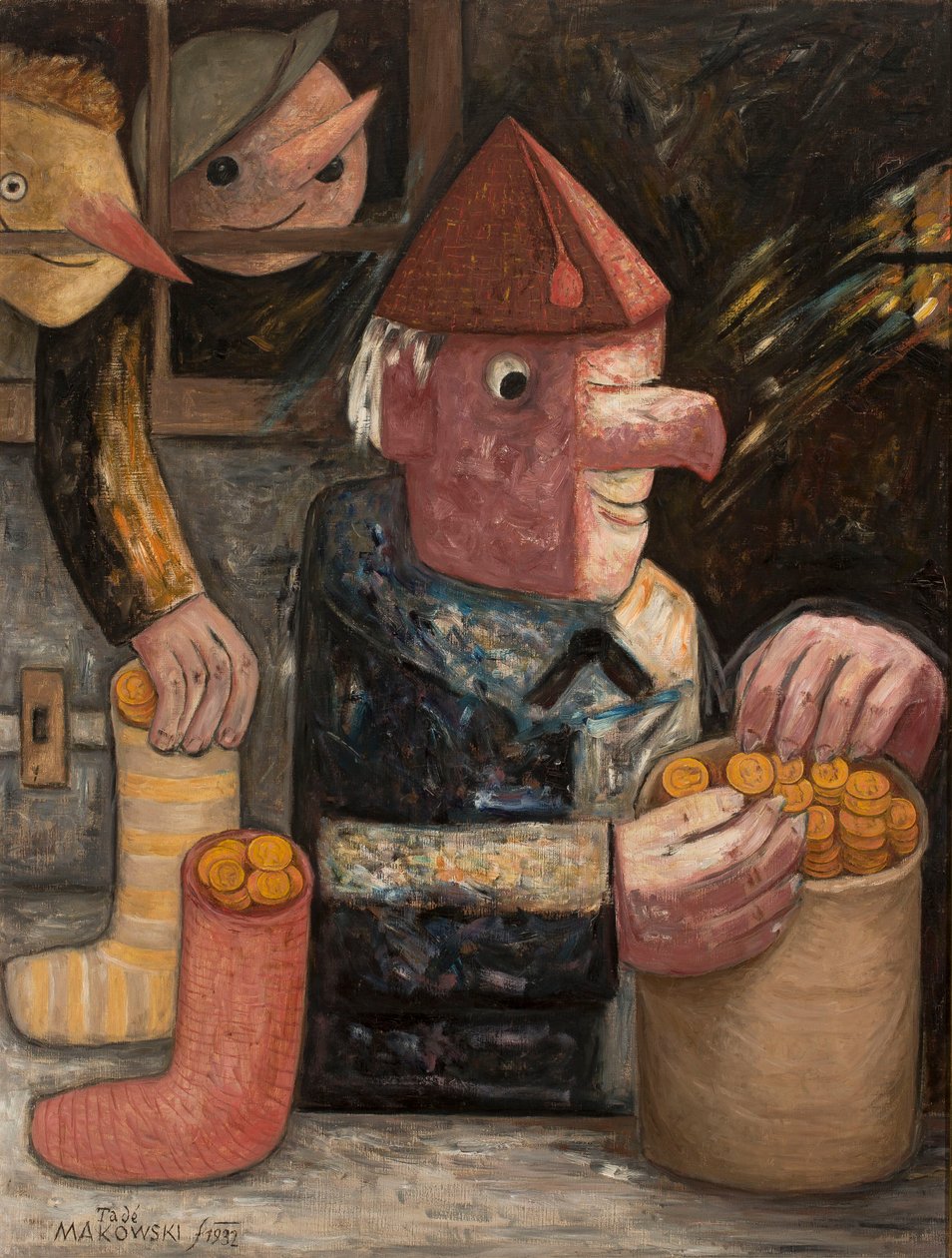 De vrek door Tadeusz Makowski