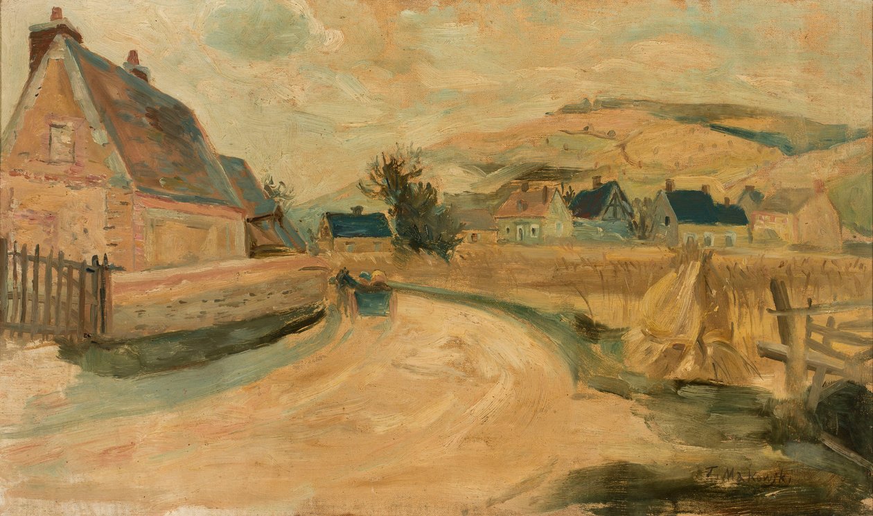 Dorp Merey door Tadeusz Makowski