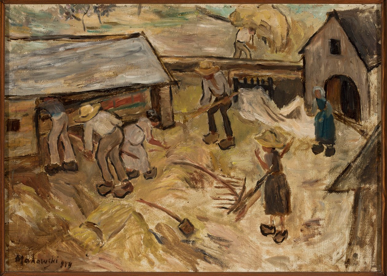 De oogst door Tadeusz Makowski