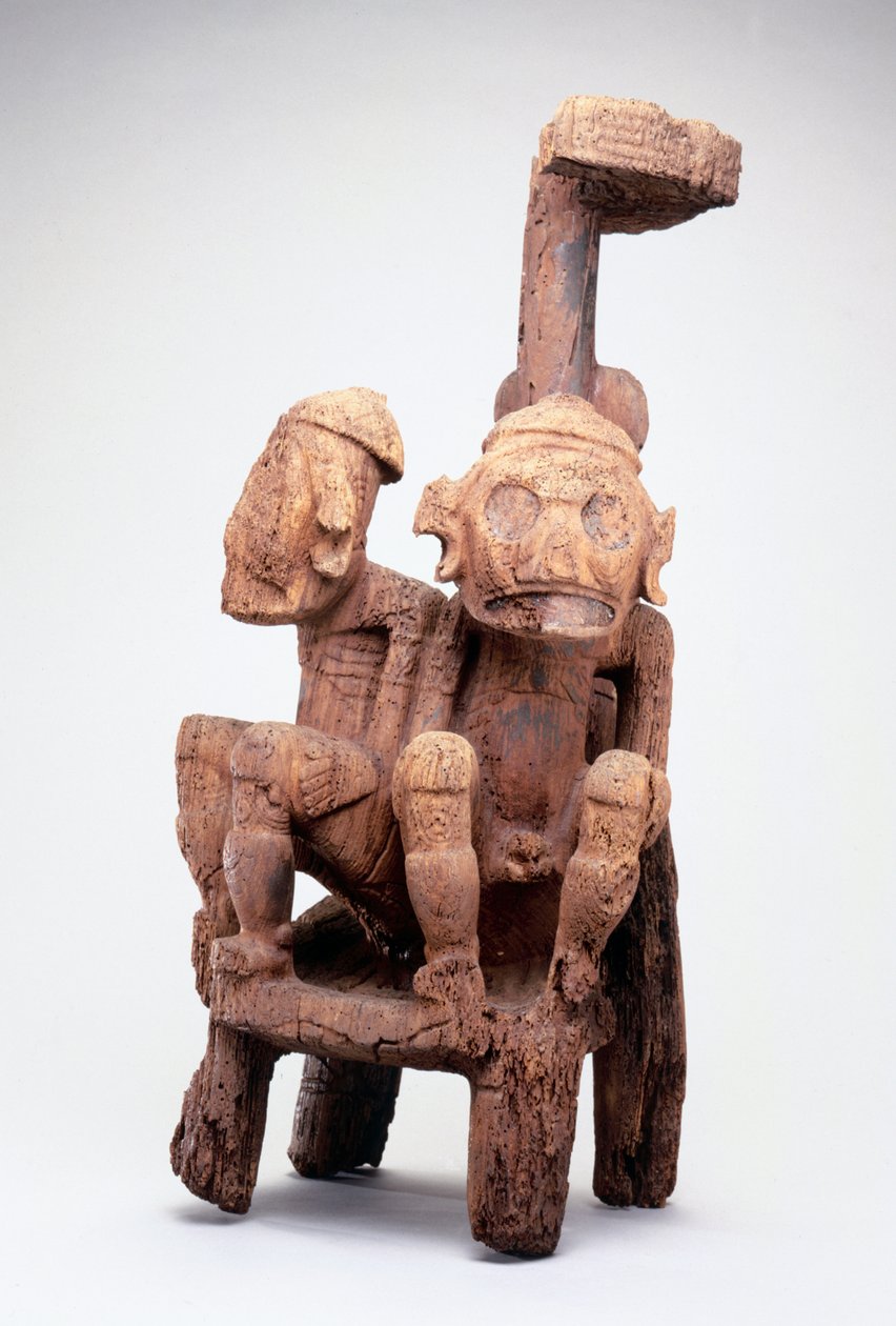 Zemi met tweelingfiguren door Taino Culture