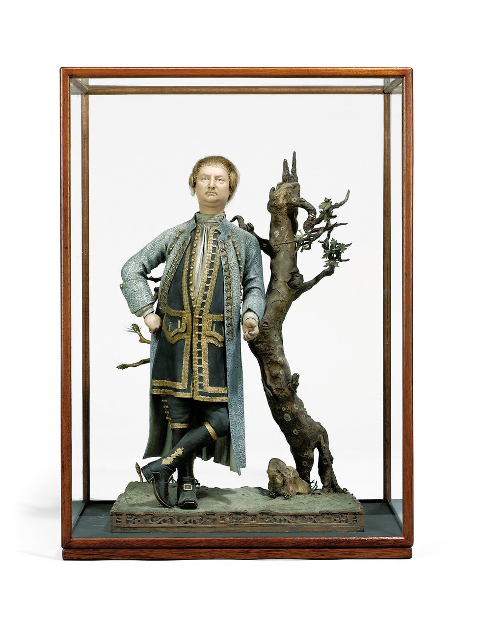Geverfde kleifiguur traditioneel geïdentificeerd als David Garrick, c.1770 door Tan Che Qua Tan Che Qua