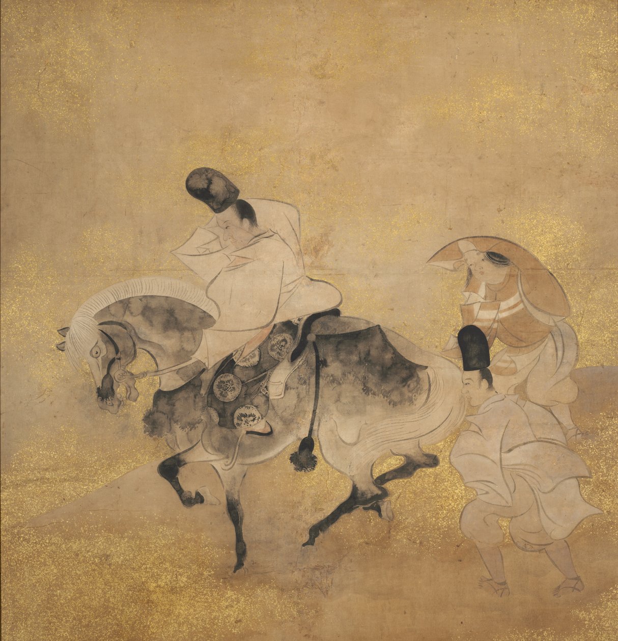 Oversteek bij Sano, ca. 1600-1640 door Tawaraya Sotatsu
