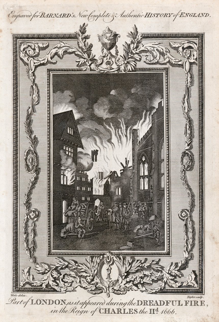 Grote Brand van Londen, 1666 c1783 door Taylor