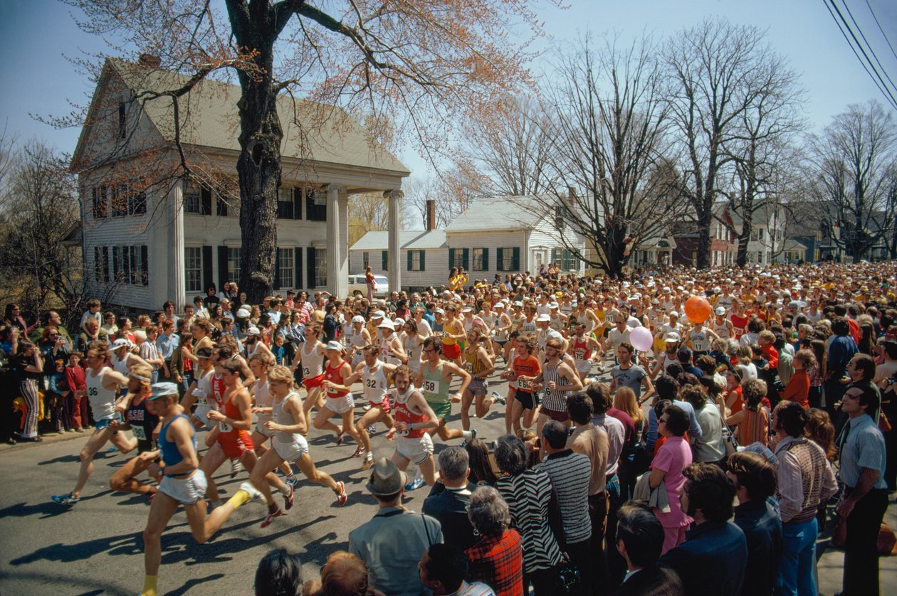 De 77e editie van de Boston Marathon begint hier door Ted Spiegel