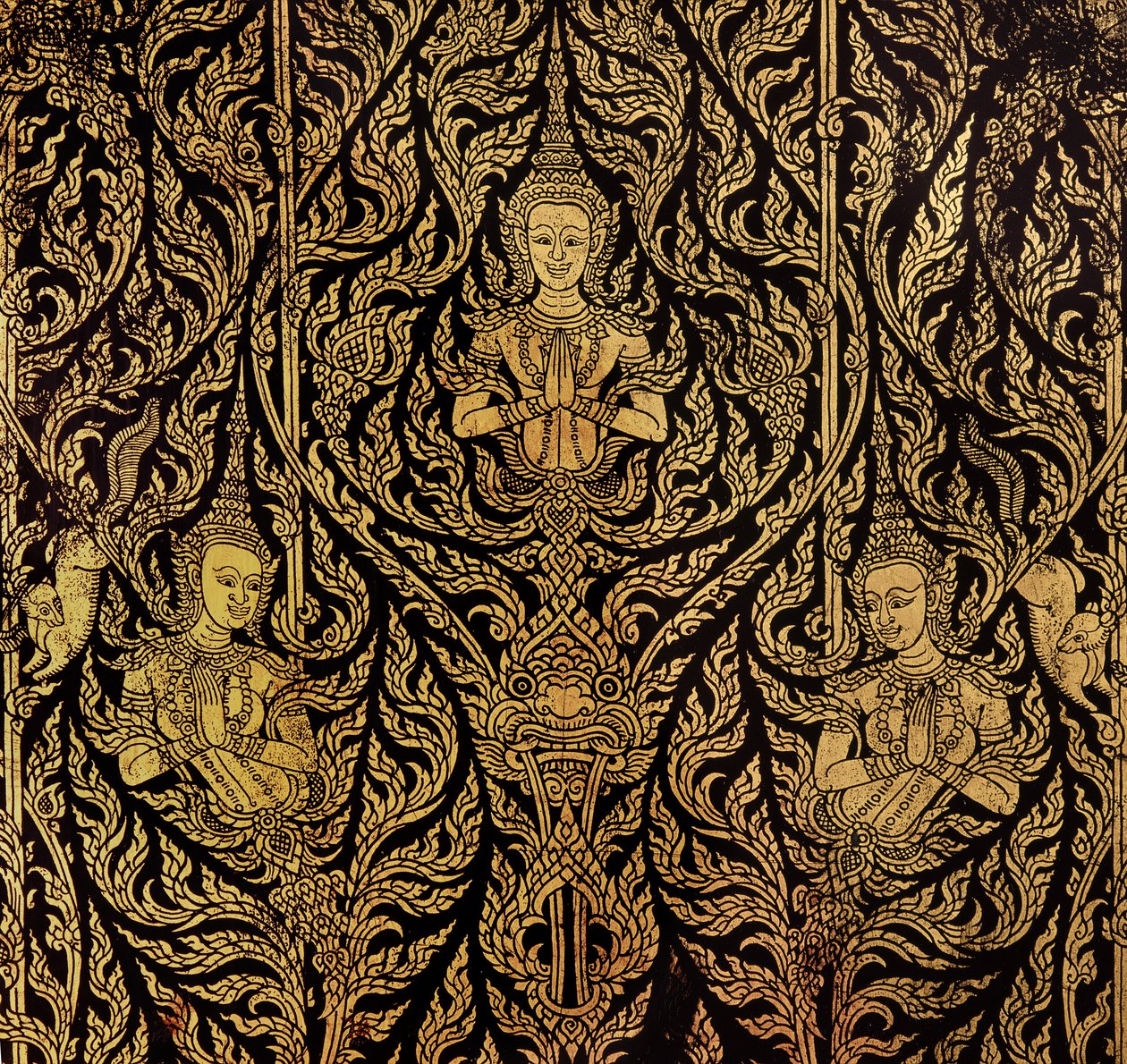 Detail van een kast door Thai School