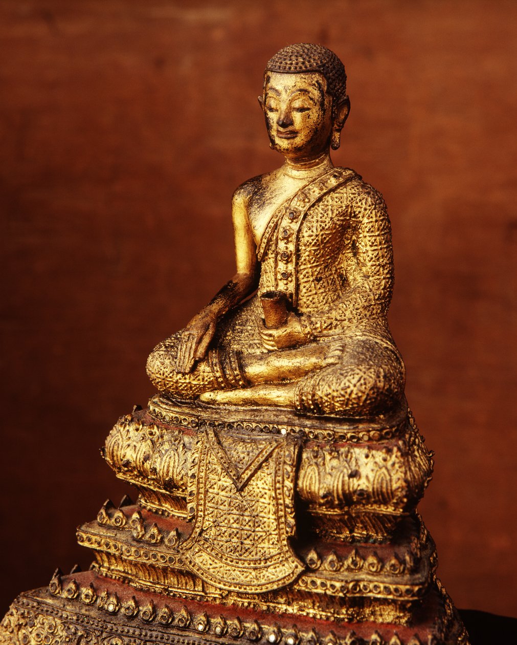 Monnik beeld uit het begin van de 19e eeuw (brons) door Thai School