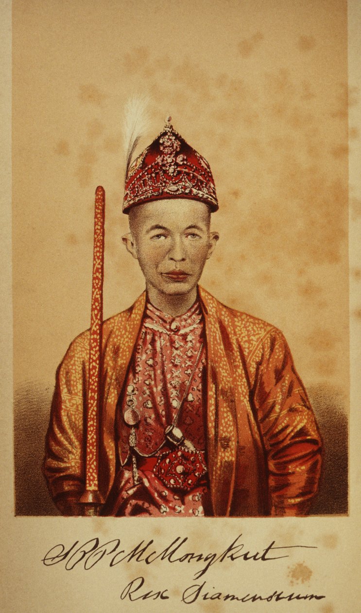 Portret van Koning Mongkut door Thai School