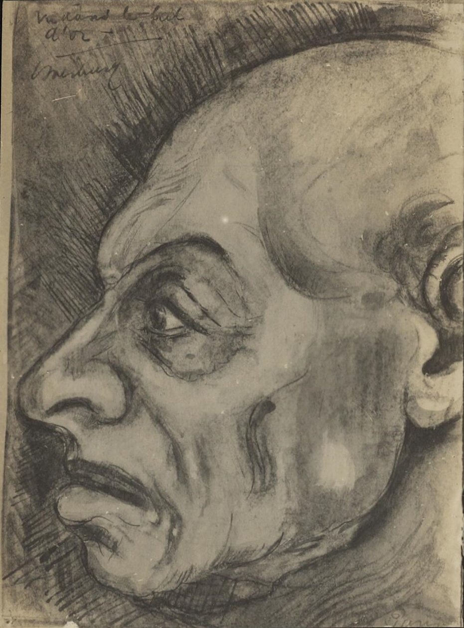 Hoofd van een bedelaar door Theo van Doesburg