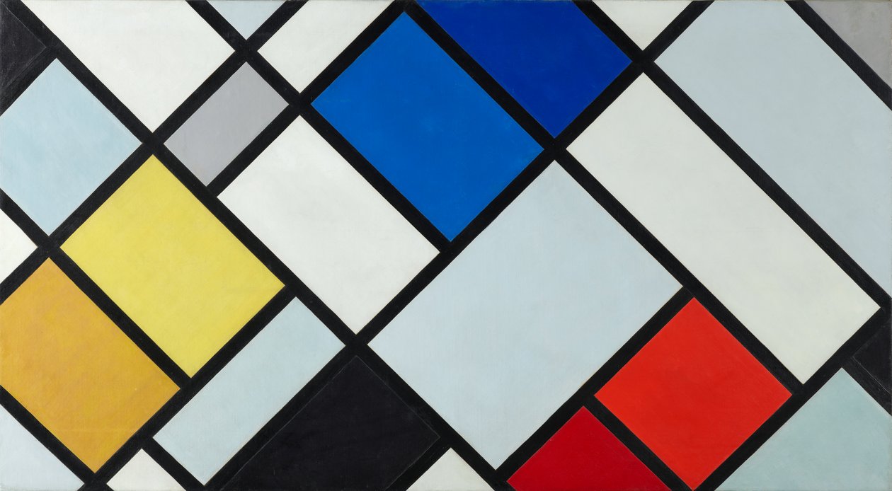 Contra-Compositie van Dissonanten, XVI, 1925 door Theo van Doesburg