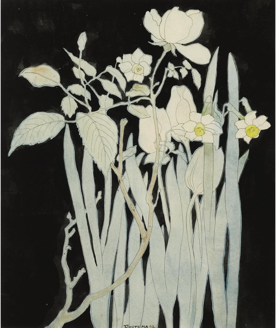 Narcissen en Rozen door Theo van Hoytema
