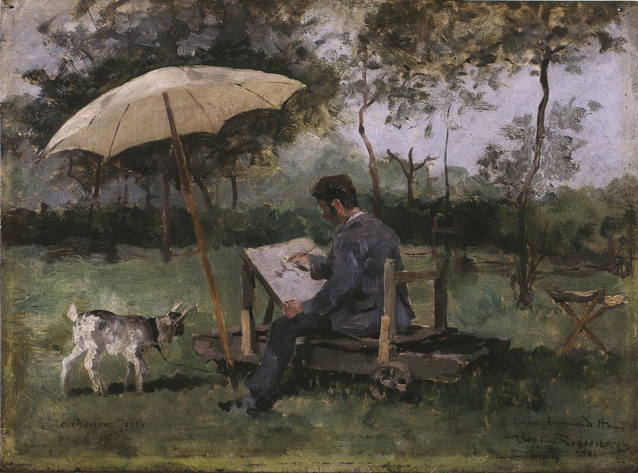 Armand Heins Schildert door Théo van Rysselberghe