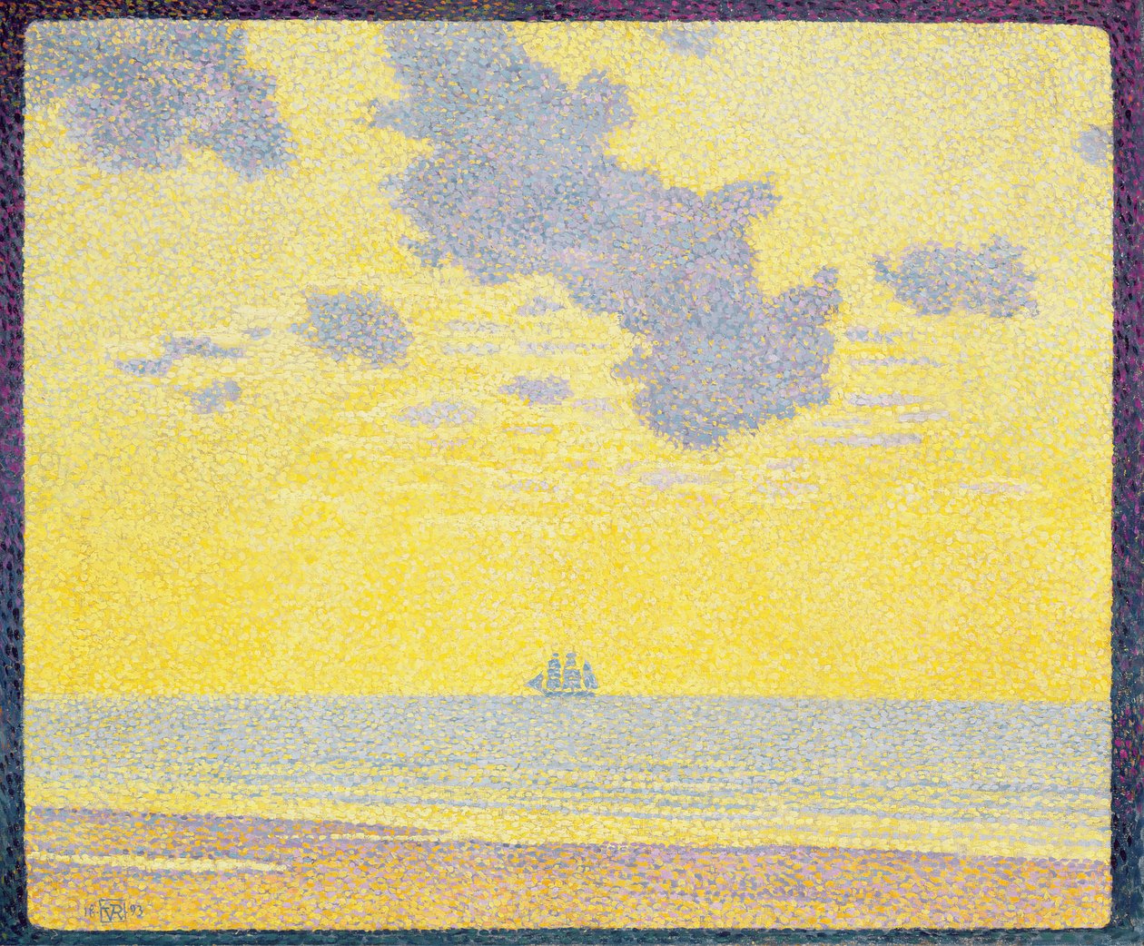 Grote Wolken door Théo van Rysselberghe
