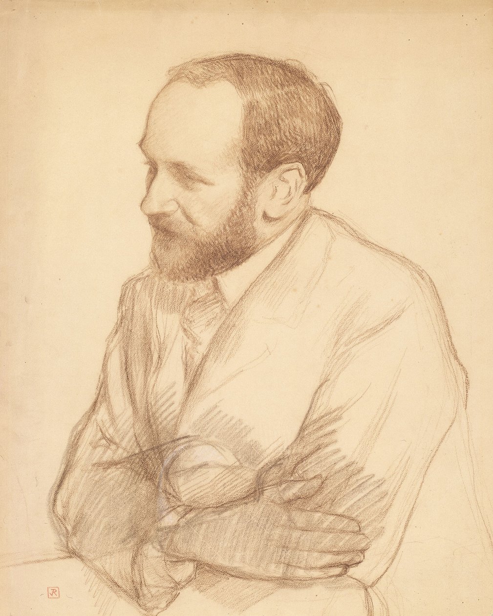 Portret van Henri Ghéon door Théo van Rysselberghe