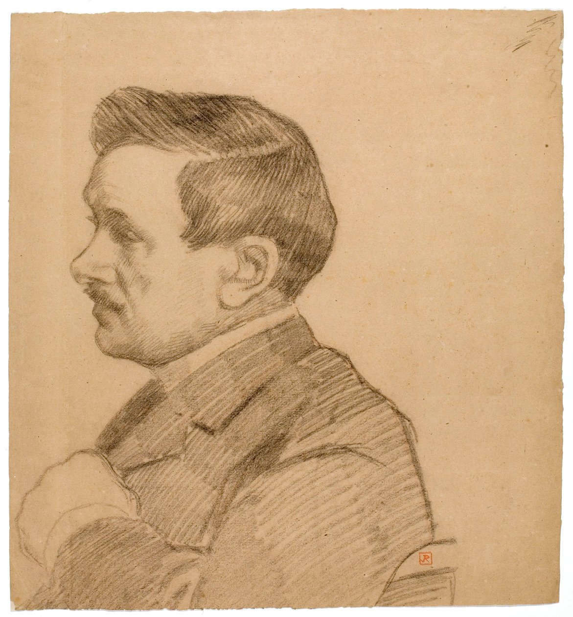 Portret van Maurice Maeterlinck door Théo van Rysselberghe