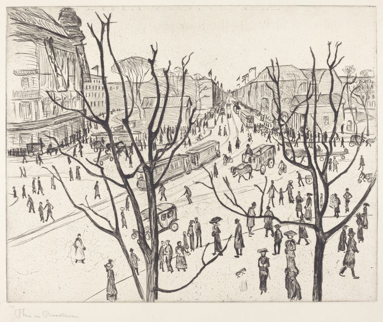 Stadsplein door Theo von Brockhusen