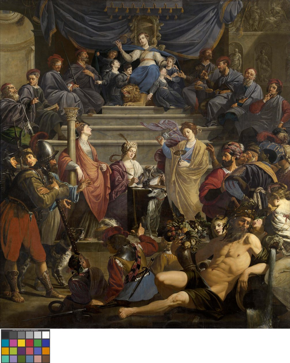 Allegorie op de tweede schepenbank van Gedele door Theodoor Rombouts