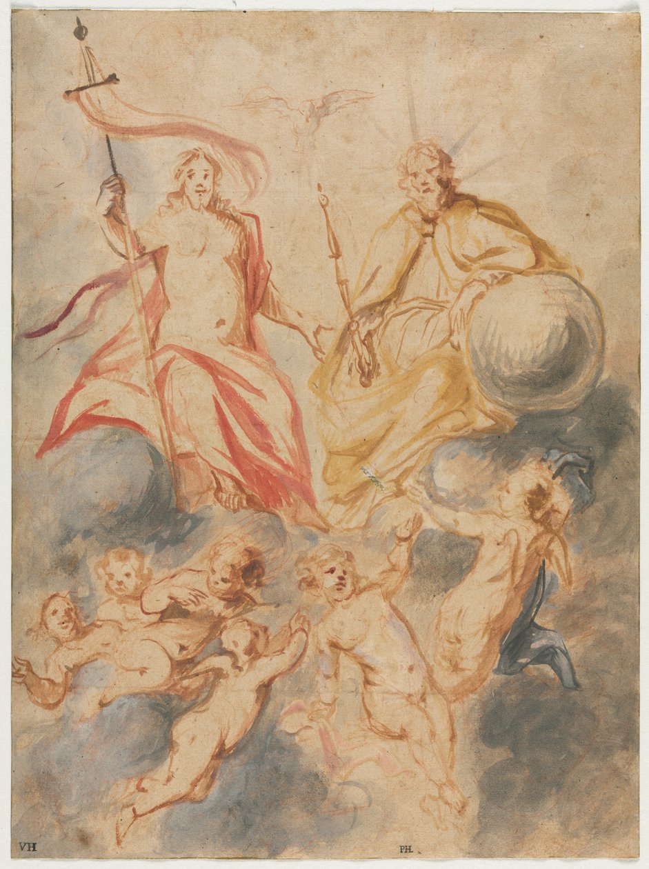Heilige Drie-eenheid, ca. 1647 door Theodoor van Thulden