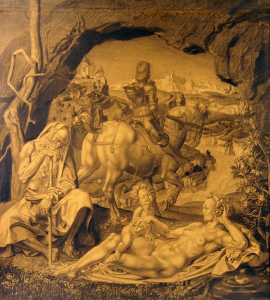 De drie leeftijden van het leven - middenpaneel door Theodor Baierl