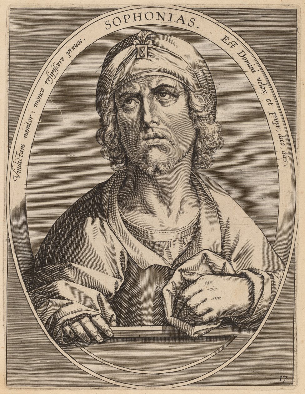 Sophonias door Theodor Galle after Jan van der Straet
