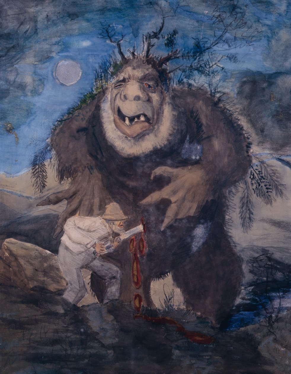 Bos trol door Theodor Severin Kittelsen
