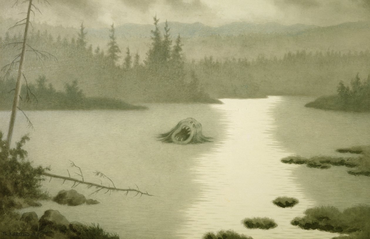 Nokken schreeuwt door Theodor Kittelsen