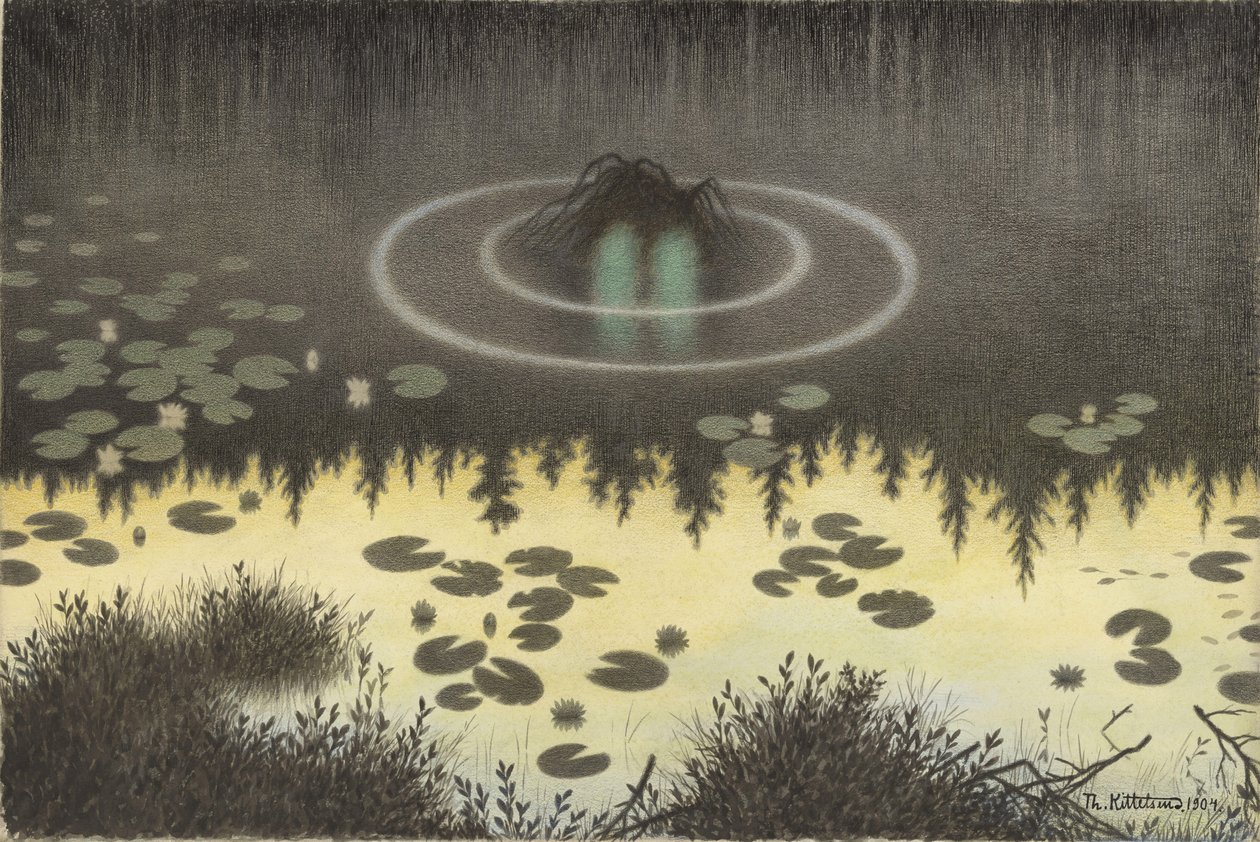De Watergeest door Theodor Kittelsen