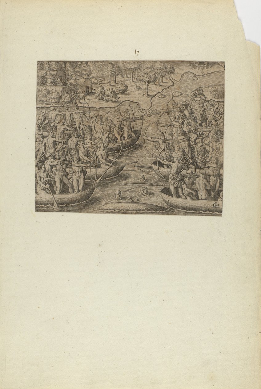 (Zonder titel) (uit boek, Americae, deel drie) door Theodor de Bry