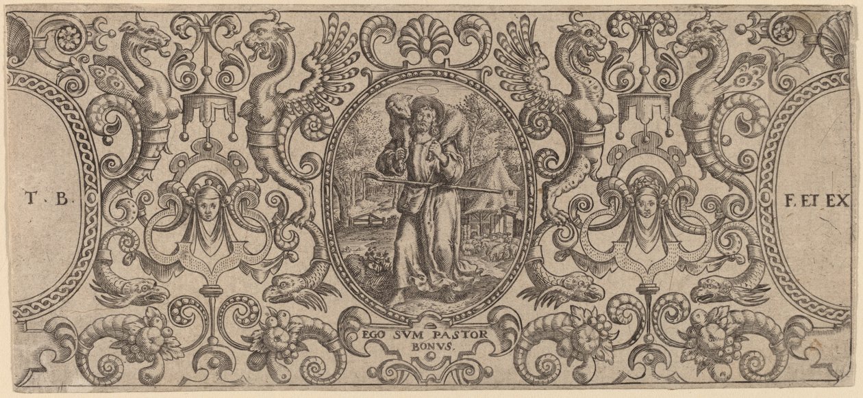 Ornament door Theodor de Bry