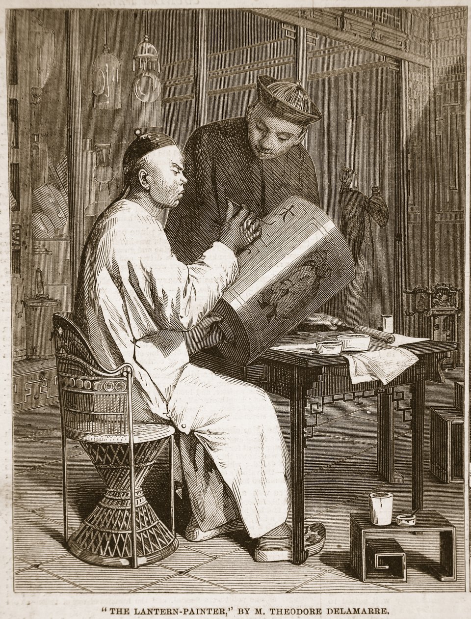 De lantaarnschilder, illustratie uit 