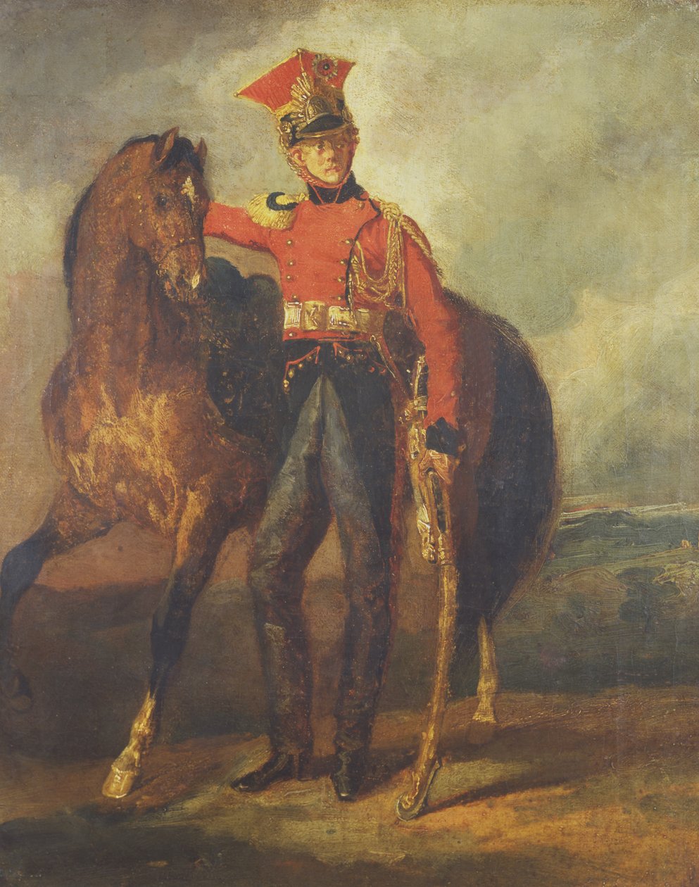 Rode Lansier van de Keizerlijke Garde door Theodore Gericault