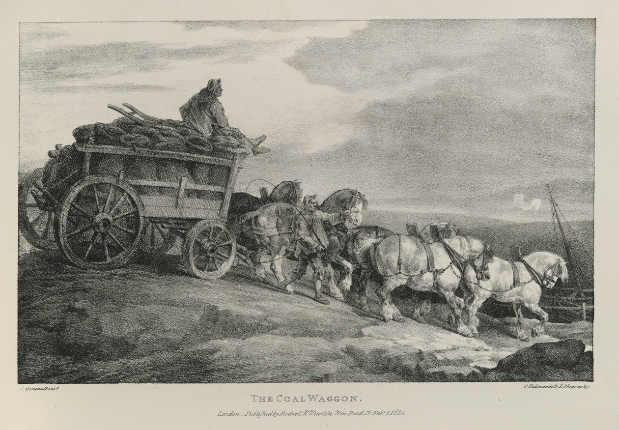 De Kolentrein, 1821 door Theodore Gericault