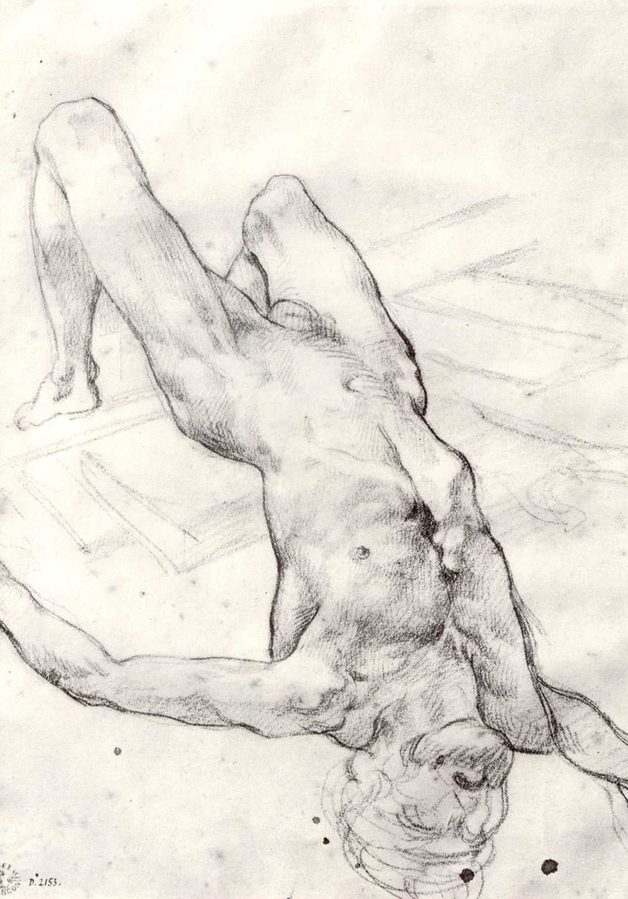 Studie voor het vlot van de Medusa door Theodore Gericault
