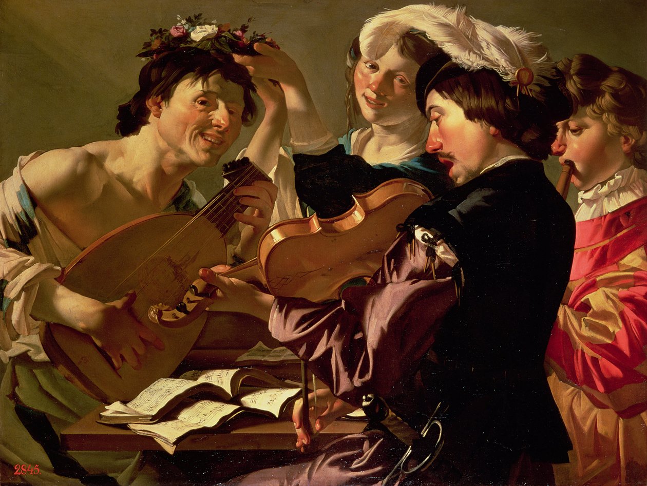Het Concert door Theodore van Baburen