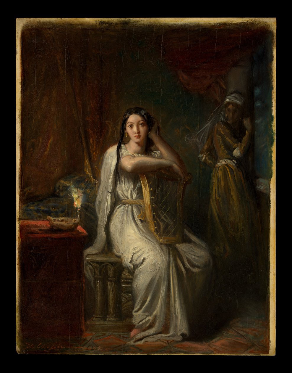 Desdemona (Het lied van de wilg) door Théodore Chassériau