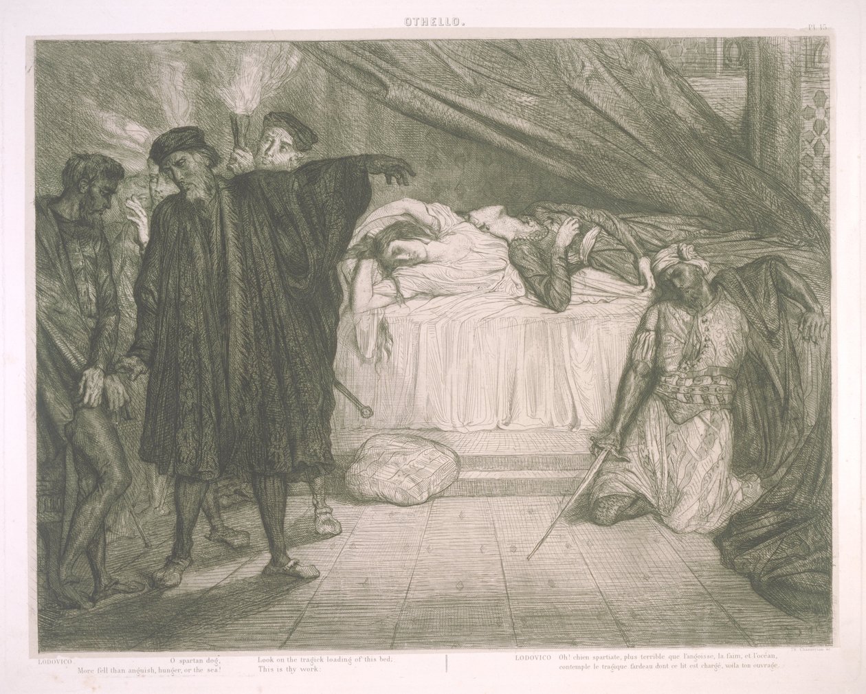 Othello door Théodore Chassériau