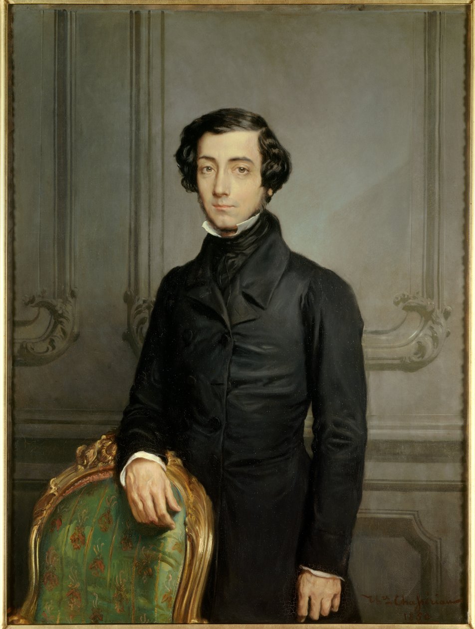 Portret van Alexis de Tocqueville, minister van Buitenlandse Zaken onder de Tweede Republiek door Théodore Chassériau