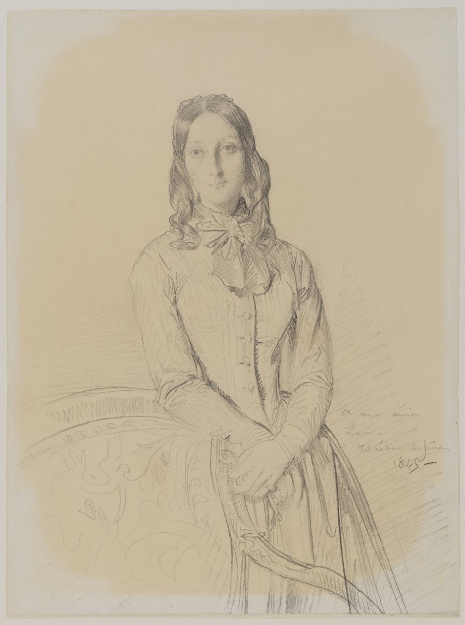 Portret van Madame Ravaisson door Théodore Chassériau