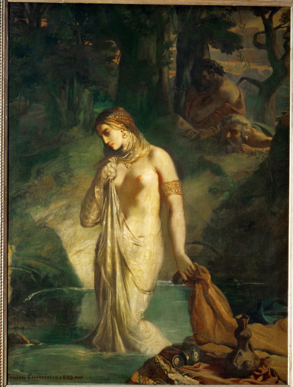 Suzanne au bain - Susanna in bad ... door Théodore Chassériau