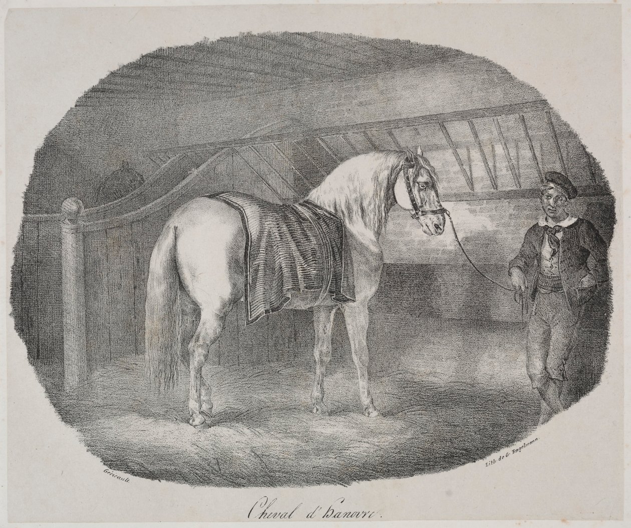 Hanover Paard door Theodore Gericault
