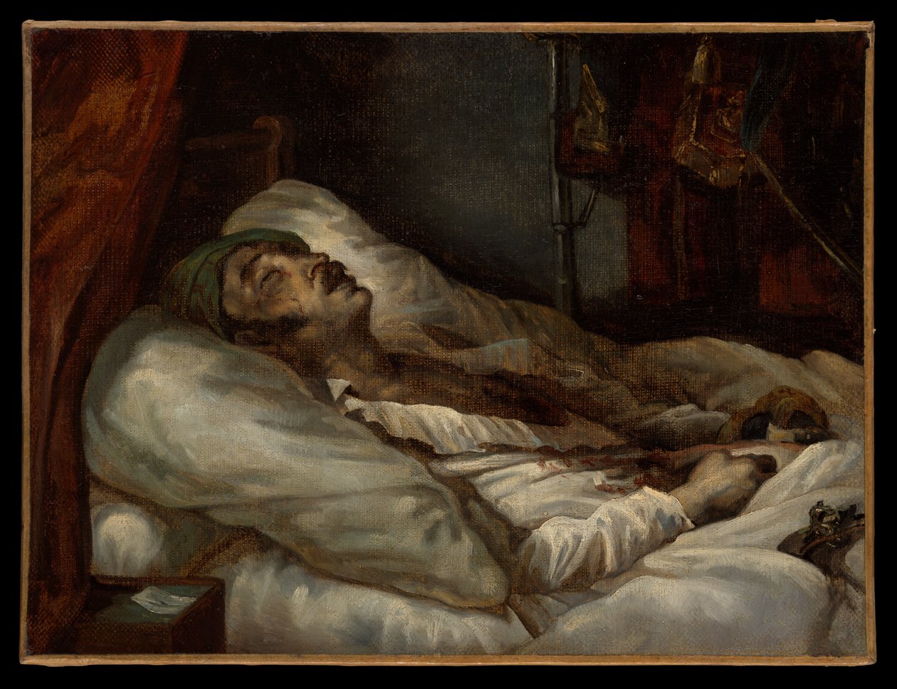 Generaal Letellier op zijn sterfbed door Theodore Gericault